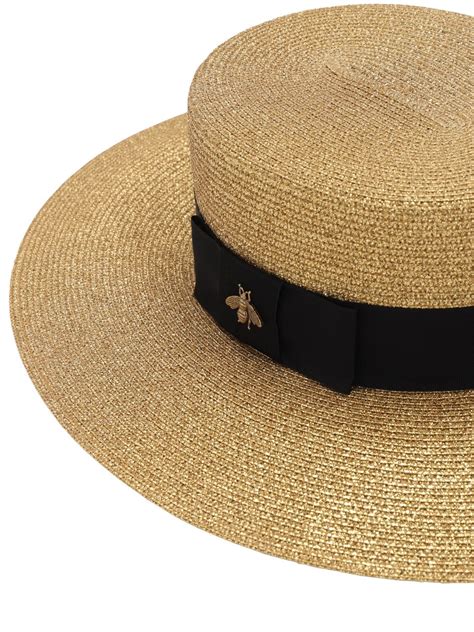 gucci straw hat women|gucci summer hat.